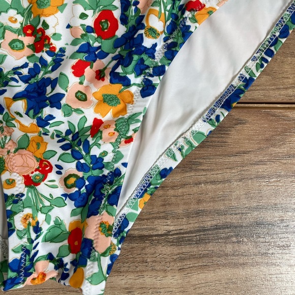 NWOT Anthropologie Ruffled Plunge One Piece Swimsuit - Picture 7 of 13